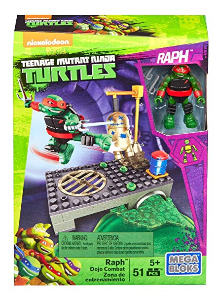 I-Mega Bloks Teenage Mutant Ninja Turtles Raph Dojo Combat Playset