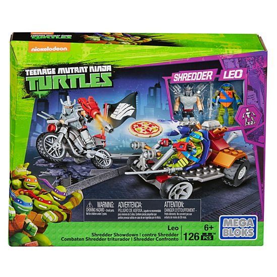 Mega Bloks Tartarugas Ninja Mutantes Adolescentes Leo Shredder Showdown