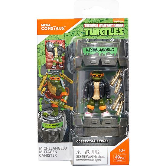 Mega Construx Teenage Mutant Ninja Turtles Klassische Serie Michelangelo Mutagen Kanister