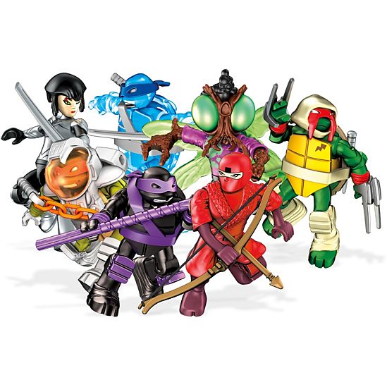 I-Mega Construx Teenage Mutant Ninja Turtles Micro Action Figures, Red Ninja