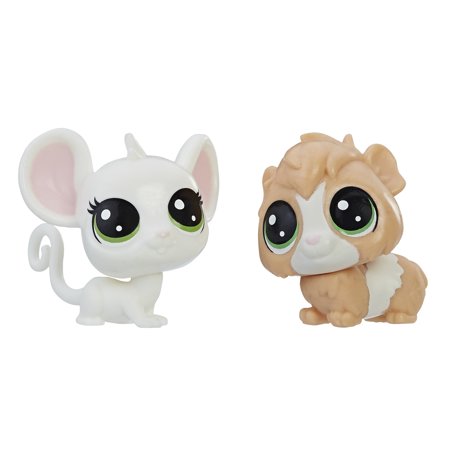 Littlest Pet Shop Zoe Housemouse e Fluffers Guiné