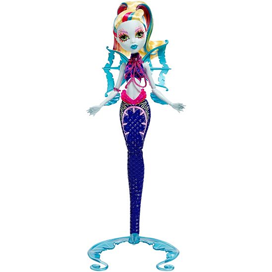 Monster High Great Scarrier Reef Glowsome Ghoulfish Lagoona Blue Puppe