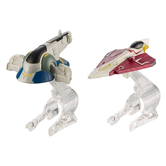 Hot Wheels Star Wars Slave 1 Vs. Jedi Starfighter Raumschiff 2er-Pack