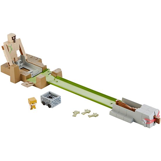 Minecraft Hot Wheels Golem Toss Spielset