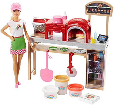 Poupée Barbie Pizza Chef et coffret de jeu