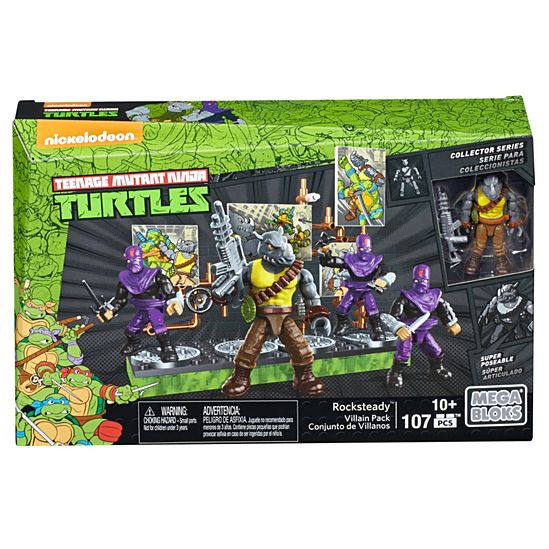 Mega Bloks Teenage Mutant Ninja Turtles Rocksteady Pacote de Vilões