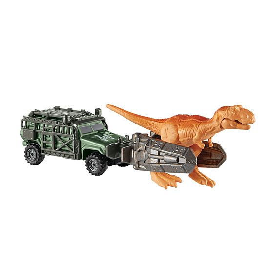 Matchbox Jurassic World Dino Transporter Tyranno-Hauler Fahrzeug und Figur
