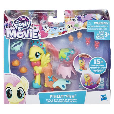 Mein kleines Pony der Film Fluttershy Land und Meer Snap-On Mode