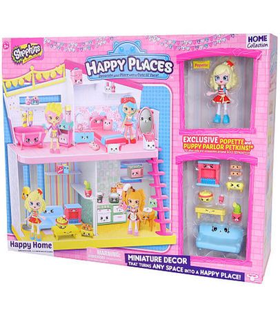 Shopkins Happy Places Welpenstube Jessicake und Popette Set