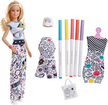 Barbie Crayola Color-In Fashion Puppe und Moden