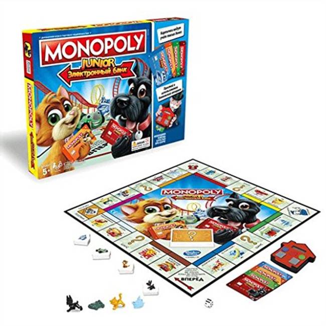 Hasbro Gaming Monopoly Junior Elektronisches Bankspiel