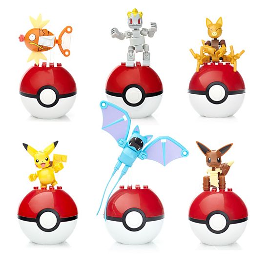 Conjunto de presentes de figuras montáveis de Pokémon Mega Construx