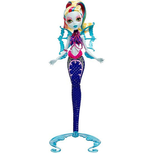 Monster High Great Scarrier Reef Glowsome Ghoulfish Lagoona Blue Puppe